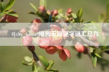 泗阳排列五图谜字谜汇总九