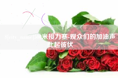 泗阳500米接力赛-观众们的加油声此起彼伏