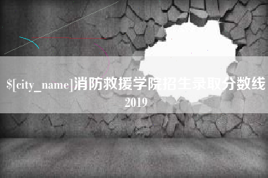 泗阳消防救援学院招生录取分数线2019