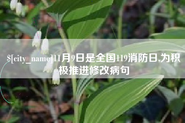 泗阳11月9日是全国119消防日,为积极推进修改病句