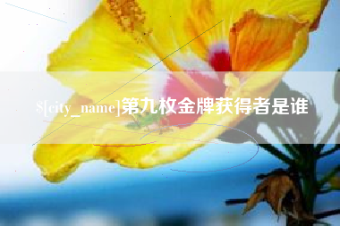 泗阳第九枚金牌获得者是谁