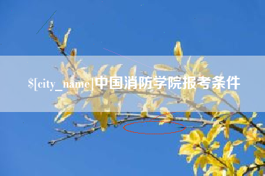 泗阳中国消防学院报考条件