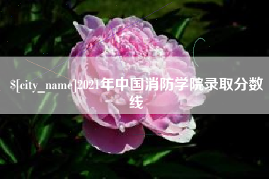 泗阳2021年中国消防学院录取分数线