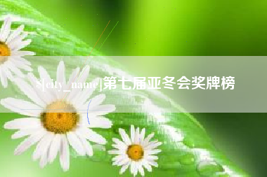 泗阳第七届亚冬会奖牌榜