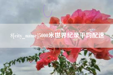 泗阳5000米世界纪录平均配速