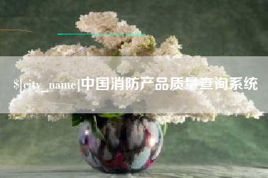 泗阳中国消防产品质量查询系统