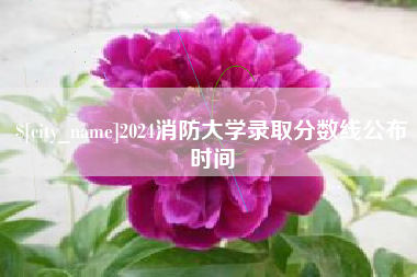 泗阳2024消防大学录取分数线公布时间