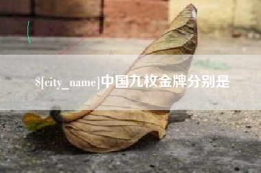 泗阳中国九枚金牌分别是