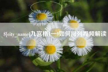 泗阳九宫格1一9如何排列视频解读