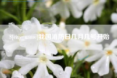 泗阳我国消防日几月几号开始
