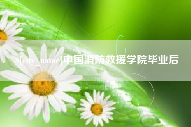 泗阳中国消防救援学院毕业后