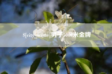 泗阳男子5000米金牌