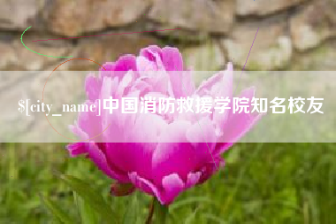 泗阳中国消防救援学院知名校友