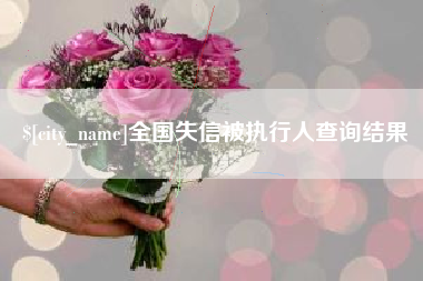 泗阳全国失信被执行人查询结果