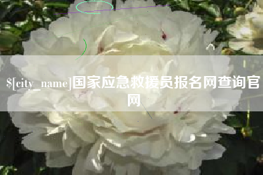 泗阳国家应急救援员报名网查询官网
