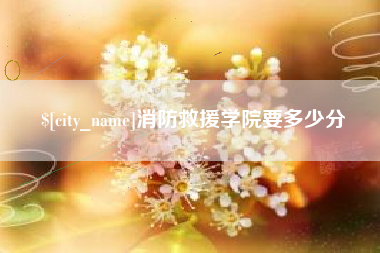 泗阳消防救援学院要多少分